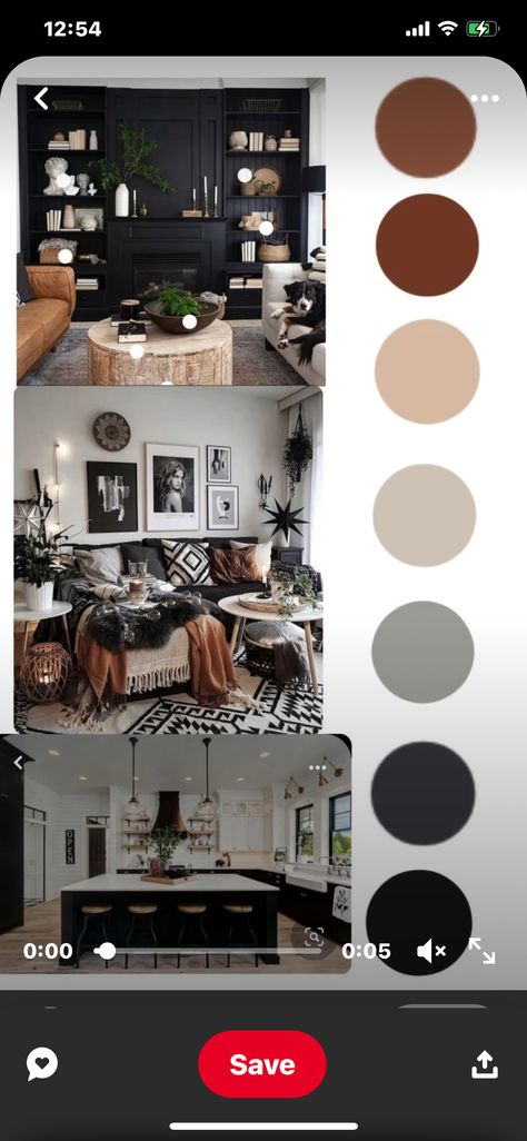 Brown Color Schemes, Black And Tan, Brown Color, Accent Colors, Black And Brown, Color Schemes, Color