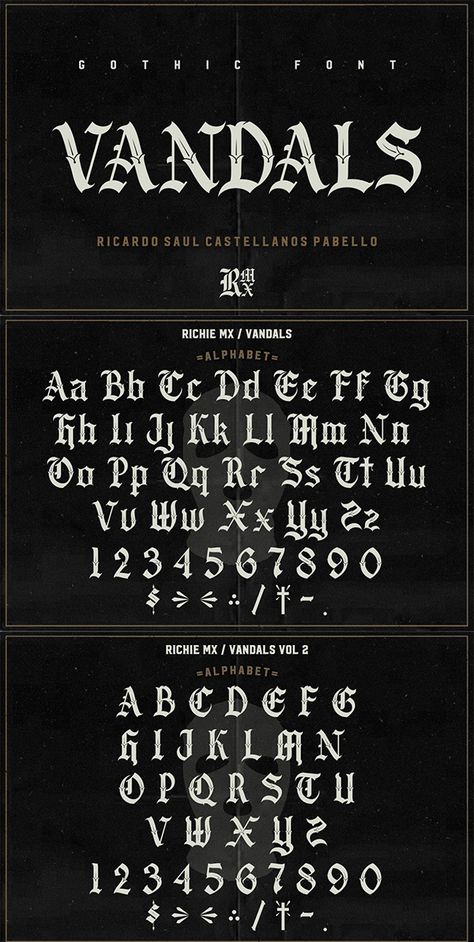 Font Gothic, Font Canva Lettering, Tattoo Lettering Alphabet, Gothic Alphabet, Alfabet Font, Gothic Lettering, Font Creator, Blackletter Font, Gothic Font