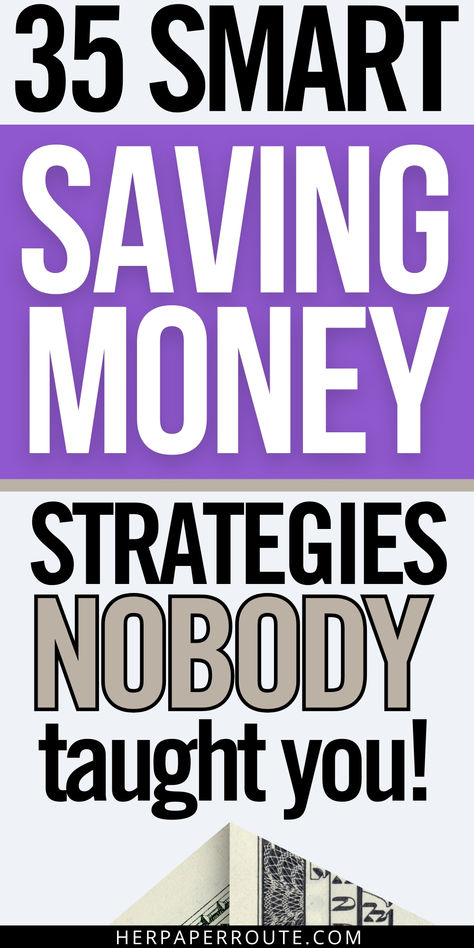 folder 100 dollar bill under the words 35 smart saving money strategies nobody taught you Saving Money Strategies, Save Money Ideas, Creative Ways To Save Money, Cut Expenses, Saving Strategies, Money Strategy, Money Saving Strategies, Frugal Living Tips, Start Saving