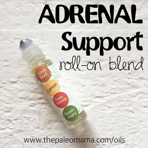 Adrenal Support Adrenal Fatigue Essential Oils, Roller Bottle Recipes, Roller Bottle Blends, Adrenal Support, Essential Oil Remedy, Oil Remedies, Essential Oils Health, Essential Oil Roller Bottle, Essential Oil Roller