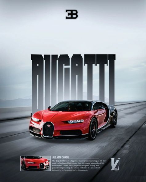 Bugatti Chiron . . #carculture #bugatti #bugattichiron #graphicdesign #canvadesign #digitalartwork #digitalart Cool Car Pictures, Bugatti Chiron, Car Culture, Canva Design, Bugatti, Cool Cars, Quad, Car Pictures, Graphic Design