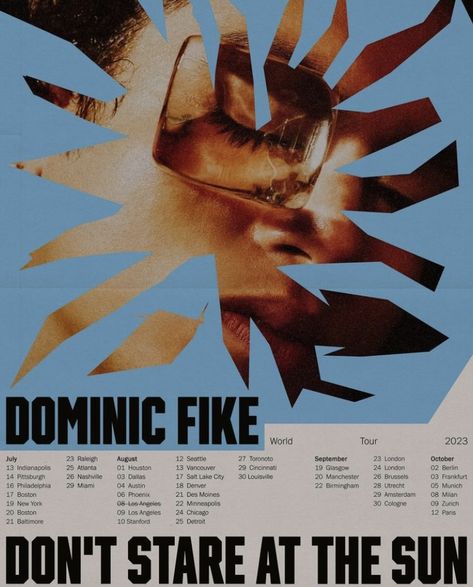 Dominic Fike Sunburn Poster, Dominic Fike Poster Prints, Dominic Fike Poster, Douglas Sirk, Squiggle Art, Dominic Fike, Dorm Posters, Tour Posters, Photo Wall Collage