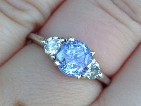 Periwinkle and Lavender Sapphire Ring (So Excited!) : Colored Stones • Diamond Jewelry Forum - Compare Diamond Prices, Discussions & Diamond Information Periwinkle Sapphire, Periwinkle Earrings, Soft Pink, Stone Color, Sapphire Ring, Beautiful Rings, Diamond Jewelry, Bridal Jewelry, Heart Ring