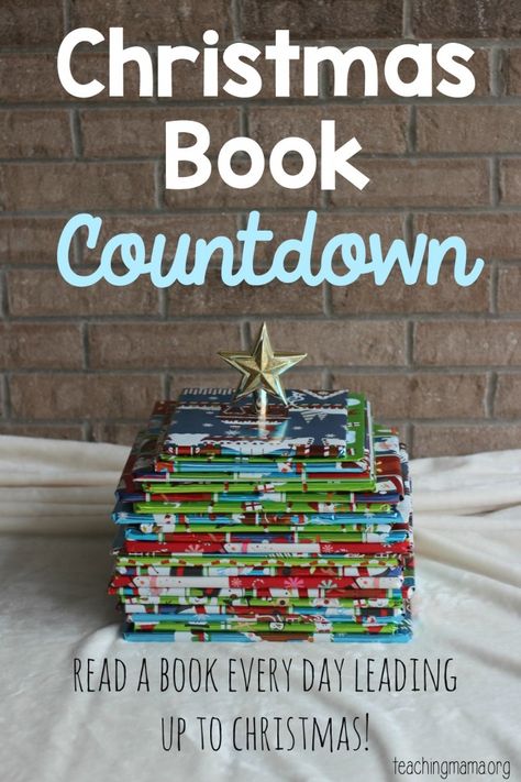 Christmas Book Countdown - awesome way to countdown to the holidays! Pick up 25 books from the library (or buy them!) and wrap them up for your child to open each day. Countdown Activities, Christmas Activities For Toddlers, Christmas Countdown Diy, Teaching Mama, Toddler Lessons, Christ Centered Christmas, Christmas Reading, Days To Christmas, 25 Days Of Christmas