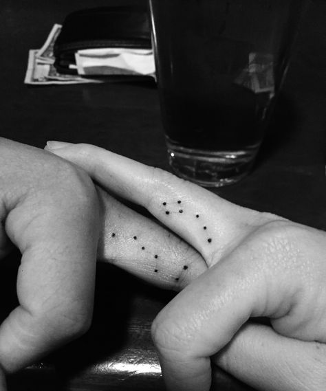 Big Dipper Little Dipper tattoos Tattoo Ideas Sister, Big Dipper Tattoo, Dipper Tattoo, Tattoos Big, Beer Tattoo, Trendy Tattoo Ideas, Sibling Tattoos, Bff Tattoos, Matching Couple Tattoos