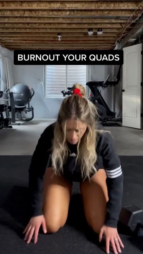 movementwithjulie on Instagram: 🔥TRY THIS ONE DUMBBELL QUAD BURNOUT🔥 (I used a 60lbs DB but use what you have available) Ready to make the switch to dumbbell only… Quad Burnout, Dumbbell Only Workout, Quad Exercises, Weekly Workout, Legs Workout, Group Fitness, The Switch, Dumbbell Workout, New Week