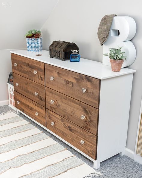 Tarva Ikea, Ikea Tarva Hack, Dresser Makeover Diy, Tarva Hack, Tarva Dresser, Ikea Dresser Makeover, The Navage Patch, Ikea Tarva, Ikea Tarva Dresser