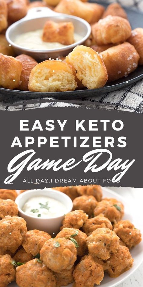 Looking for some fun finger food that won't blow your keto diet? So many wonderful recipes here! Keto Finger Foods, Keto Appetizers, Low Carb Appetizers, Game Day Snacks, Super Bowl Food, Low Carb Snacks, Keto Dessert Recipes, Low Carb Keto Recipes, Easy Keto