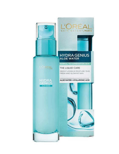 L'Oreal Hydra Genius Aloe Water. I have bought this in two formulations for 'Normal to Combination Skin' and 'Normal to Dry Skin'. I do not normally rate L'Oreal skincare that highly but after a recommendation from Nadine Baggott, I tried this and it instantly plumped up and rejuvenated my complexion! It was so cheap so I am thrilled to discover this! Moisturizer For Combination Skin, Aloe Water, Dry Skin Remedies, Asian Skincare, Sensitive Skin Care, Dry Sensitive Skin, Dry Skin Care, Moisturizer For Dry Skin, Face Scrub