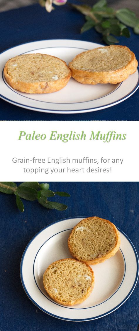 An awesome replacement for the commercial English muffins - made Paleo-friendly, gluten and dairy-free - for all your favorite toppings! #englishmuffins #cookathome #glutenfree #dairyfree Paleo English Muffin Recipe, Lectin Free Meals, Candida Diet Breakfast, Paleo English Muffin, Gf Biscuits, Low Carb English Muffin, Paleo Bread Recipe, Gaps Diet Recipes, Paleo Diet For Beginners