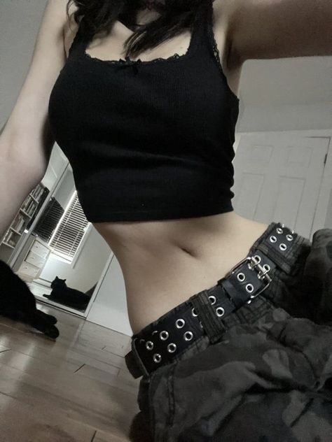 Waist Pics, Egirl Aesthetic Outfits, Alt Fashion, Body Inspiration, Cool Fits, Cute Selfie Ideas, Girl Body, Material Girls, Perfect Body