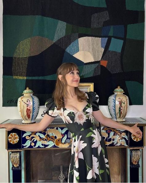 Rodarte 2022, Joanna Newsom, Silk Floral Dress, Fashion Revolution, Pinterest Outfits, College Girls, Silk Dress, A Woman, Fashion Inspo