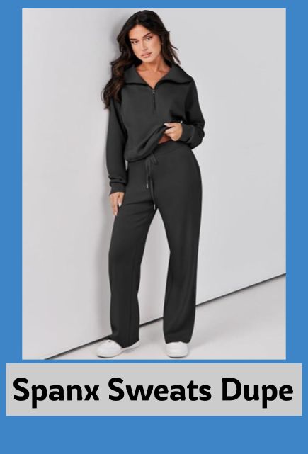 Prinbara Women 2 Piece Outfits Sweatsuit Set 2023 Fall Oversized Half Zip Sweatshirt Wide Leg Sweatpant Lounge Set Tracksuit Spanx Dupe | Soft Sweats | AirEsstentials Wide Leg Pant | AirEssentials Half Zip | Comfortable sweats | Budget Friendly Matching Sweatsuit Outfits, Matching Sweat Set, Chic Travel Outfit, Sweatsuit Set, Sweat Set, Half Zip Sweatshirt, Suit Style, Oversized Sweatshirt, Zip Sweatshirt