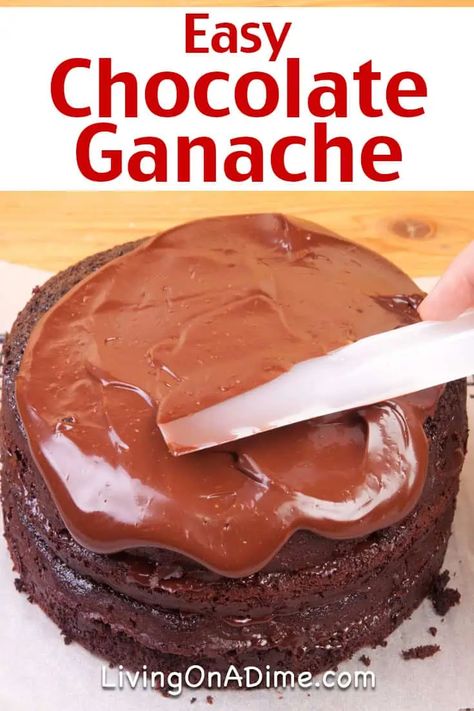 Elevate your desserts with our easy chocolate ganache recipe. This luxurious mixture of rich chocolate and butter creates a smooth, glossy finish perfect for drizzling over cakes, cupcakes, and pastries. Simple to make and irresistibly decadent! Chocolate Ganache Recipe Easy, Easy Chocolate Ganache, Homemade Buttercream Frosting, Chocolate Ganache Recipe, Easy Frosting, Frosting Recipes Easy, Vanilla Glaze, Ganache Recipe, Buttercream Frosting Recipe