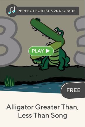 Help your kids compare numbers with this #free fast-paced alligator greater than less than #song. #math #comparisons #lessthangreaterthan #educationdotcom Less Than Greater Than, Compare Numbers, Math Songs, Greater Than Less Than, Virtual Teaching, Teaching Online, Comparing Numbers, Number Activities, Teacher Signs