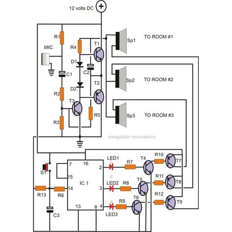 How to Build a Home Made Water Level Indicator? Construction Explained Intercom System Home, Build Your Own Home, Intercom System, Electronic Circuit Design, Electronic Projects, Hobby Electronics, Electronics Basics, Electronic Schematics, Audio Amplifiers