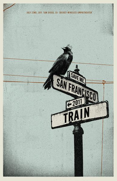 Train Concepcion Studios, Balance Concept, Chattanooga Choo Choo, Train Music, Train Posters, Tour Poster, Silkscreen Print, Typography Poster Design, Tour Posters