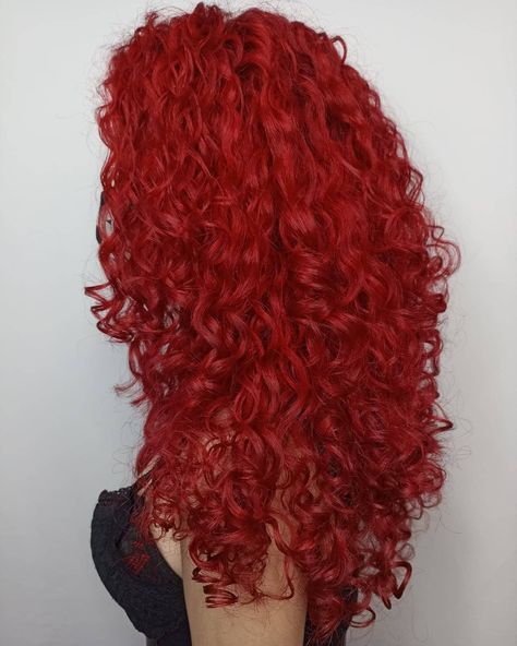 Long Curly Red Hair Dyed, Bright Red Curly Hair, Fire Red Hair, Blood Red Hair, Curly Red Hair, Black Red Hair, Red Curls, Dyed Curly Hair, Wine Hair