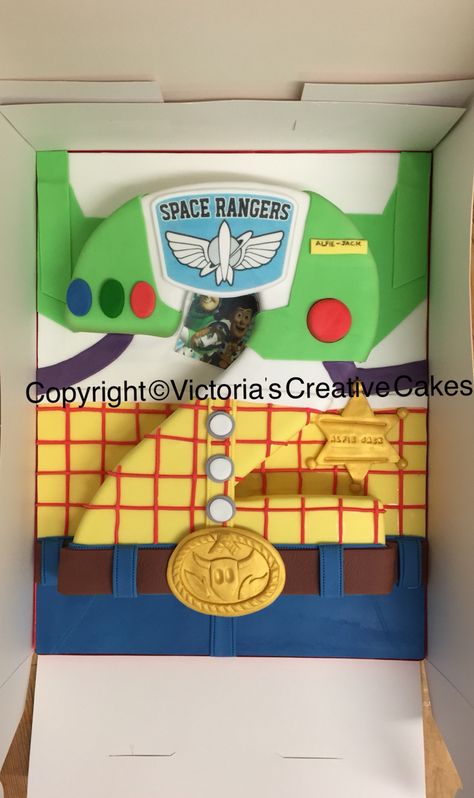 Really clever toy story cake number 2 woody and buzz Number 2 Toy Story Cake, Toy Story Number Cake, Toys Story Cake, Toy Story Decorations, Toy Organization Diy, Buzz Lightyear Party, Toy Story Cookies, Kid Cakes, Cake Number