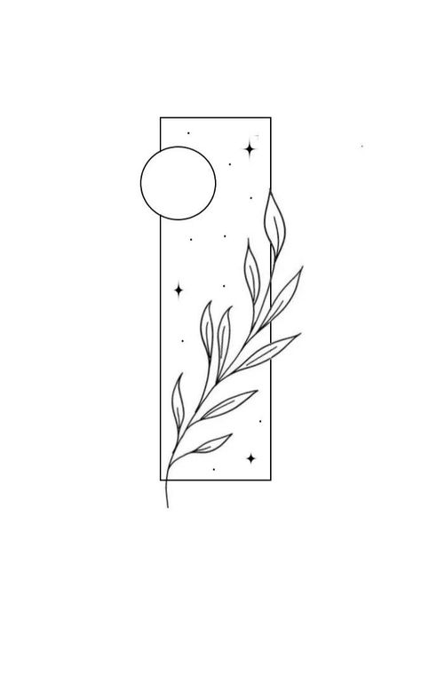 Minimal Bookmark Design, Plant Themed Tattoos, Line Tattoo Stencil, Fine Line Tattoo Stencil, Linocut Art Simple, Plant Frame, Woodcut Prints, Tattoo Plant, Tattoo On Hand