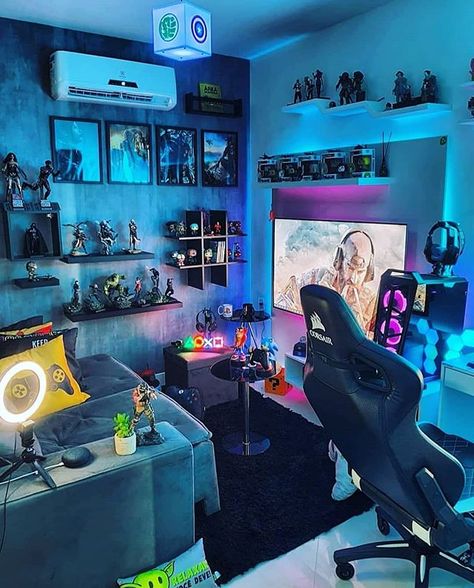 #gamersetup hashtag on Instagram • Photos and Videos Gamer Rooms, Ultimate Gaming Room, Small Game Rooms, Nerd Room, Game Room Kids, Computer Gaming Room, Gamer Room Decor, Video Game Room Design, Video Game Rooms