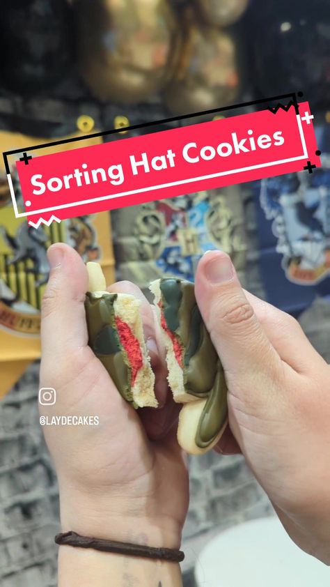 Sorting Hat Cookies, My Own House, Hat Cookies, Making Cookies, Buttercream Filling, Sorting Hat, Own House, Wafer Paper, 11th Birthday