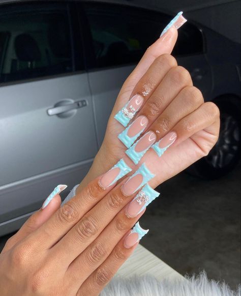 Purple Acrylic Nails, Hard Nails, Duck Nails, Blue Acrylic Nails, Colored Acrylic Nails, French Tip Acrylic Nails, Glow Nails, Short Square Acrylic Nails, Exotic Nails