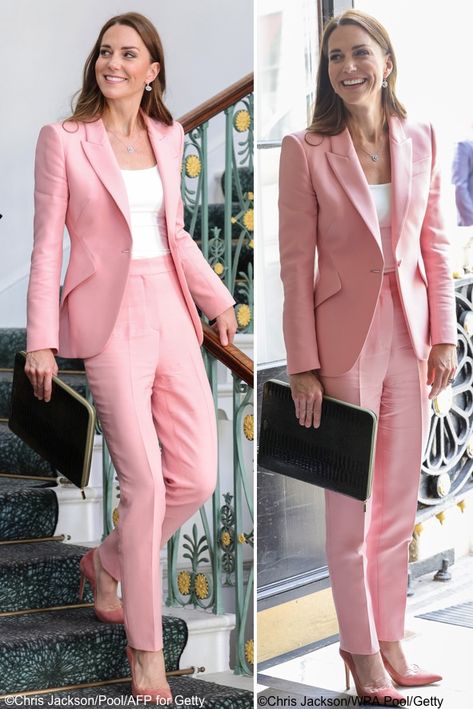 Pink Suits, Kate Middleton Style Outfits, Düşes Kate, Looks Kate Middleton, Estilo Kate Middleton, Prins William, Princess Katherine, Kate Middleton Outfits, Princess Catherine