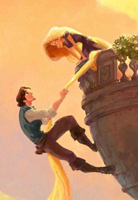 Eugene & Rapunzel- Let Down Your Hair Rapunzel And Flynn, Rapunzel And Eugene, Disney Princess Movies, Tangled Rapunzel, Disney Couples, Disney Tangled, Princess Art, Zootopia, Disney Dream