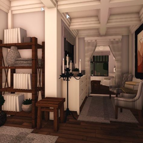 #roblox #robloxbuild #bloxburg #robloxgame Bloxburg Corridor Ideas, Hallway Idea Bloxburg, Bloxburg Bedroom Master, Bloxburg Stairway, Roblox Bloxburg Entryway Ideas, Bloxburg Doorway Ideas, Bloxburg Entrance Ideas Inside, Hallway Bloxburg, Bloxburg Couch