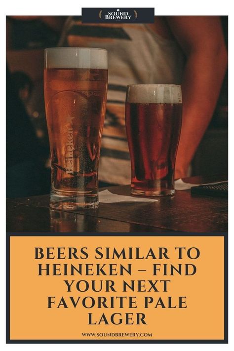 What beers compare to Heineken? There are plenty of pale lagers out there from around the globe that have a clean, crisp, and slightly bitter flavor. | Beers Similar to Heineken | What Does Heineken Taste Like? | What kind of beer is Heineken? | Does Stella Artois taste like Heineken? | Is Heineken the best beer? | #Heineken #HeinekenBeer #BeerSimilartoHeineken #BeerBrands #BrandsOfBeer #SoundBrewery Beer Heineken, Pale Lager, Heineken Beer, Stella Artois, Beer Brands, Best Beer, Bitter, Beer Glasses, The Globe