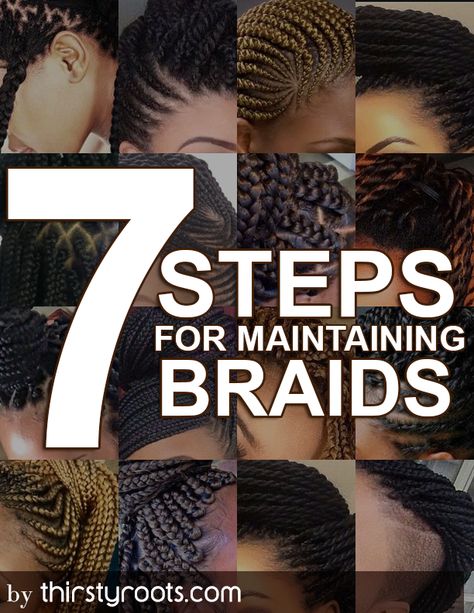 7 Steps for Maintaining Braids or Twists Maintaining Braids, Hair Styles For Black Women, Styles For Black Women, Long Box Braids, Beautiful Braids, Spend Money, Natural Hair Tips, African Braids, Natural Hair Journey