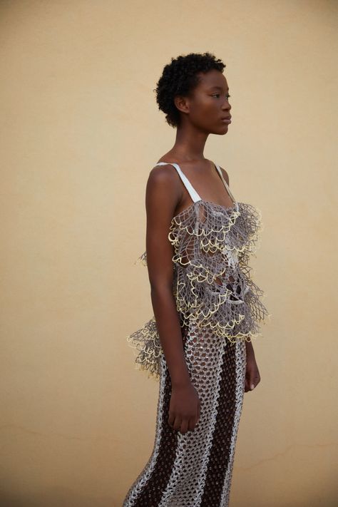 Resort 2023, Amazing Crochet, 2023 Collection, 2023 Fashion, Silk Charmeuse, Mesh Dress, Global Fashion, Wearing Dress, Crochet Dress