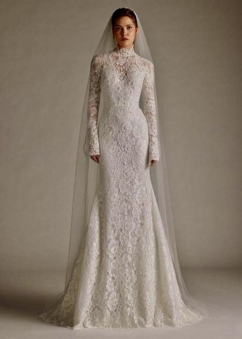 Long Sleeve Wedding Dress Vintage, Ersa Atelier, Baju Kahwin, Bride Dress Simple, Classy Wedding Dress, Stylish Wedding Dresses, Pretty Wedding Dresses, Dream Wedding Ideas Dresses, Classic Wedding Dress