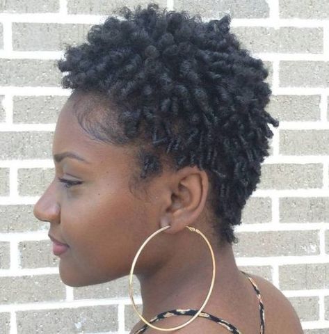 Black Twisted Curly Hairstyle For Short Hair Hairstyles For Afro Hair, Taper Haircut, Faux Braids, Short Natural Curly Hair, Tapered Natural Hair, Tapered Hair, Shaggy Bob, Tapered Haircut, Curly Hair Photos