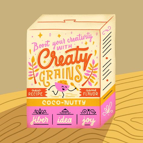 90s Packaging, Cereal Box Design, Drawings Of People, Ipad Lettering, Boost Creativity, Fruit Art, Creative Packaging, Wedding Art, Art And Illustration