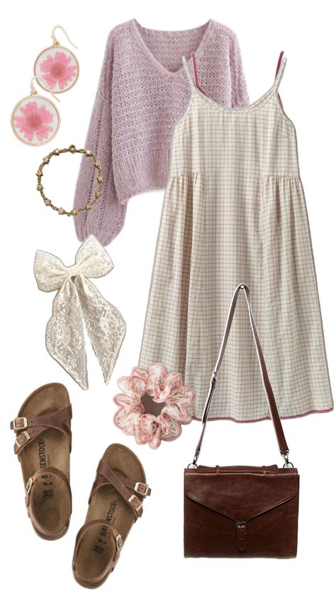 Outfit Collage Cottagecore Outfits, Outfit Collage, Aesthetic Outfit Ideas, Style Savvy, Modest Fashion Outfits, Other Outfits, Pink Summer, Fashion Fits, Edgy Outfits