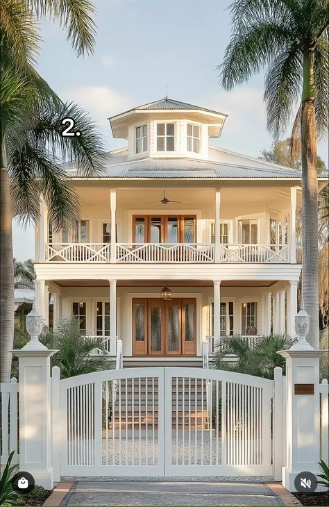 Coastal Florida Home, Charleston South Carolina Homes, West Indies House, Stilt Home, Key West Style, Dream Country, White Siding, South Carolina Homes, Florida Condos