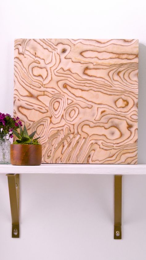 If art is power then this power-carved piece packs a WHOLE LOT of it. Plywood Art, Wood Table Diy, Painted Wood Walls, Wood Table Legs, Artistic Ideas, Carved Wood Wall Art, Diy Farmhouse Table, Wood Crafts Diy, Wood Carving Art