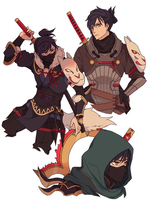 Samurai Concept, Illustration Design Graphique, Poses Manga, Three Houses, Male Character, Samurai Art, Dungeons And Dragons Characters, Fantasy Male, Character Design Male