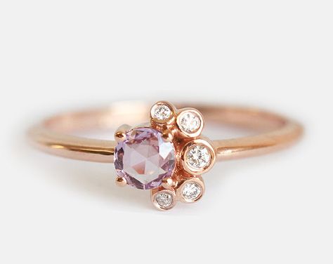 Browse unique items from MinimalVS on Etsy, a global marketplace of handmade, vintage and creative goods. Pink Sapphire Diamond Ring, Purple Sapphire Ring, Family Ring, Diamond Cluster Engagement Ring, Round Sapphire, Pink Sapphire Ring, Black Hills Gold, Purple Sapphire, Cluster Engagement Ring