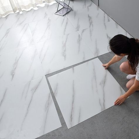 Just found this amazing item on AliExpress. Check it out! $1.85 56％ Off | Simulated Marble Tile Floor Sticker PVC Waterproof Self-adhesive for Living room Toilet Kitchen Home Floor Decor 3d Wall sticker Rubber Tiles, 3d Tiles, Sol Pvc, Marble Tile Floor, Screen Protector Iphone, Floor Stickers, Adhesive Tiles, Pvc Wall, Marble Bathroom