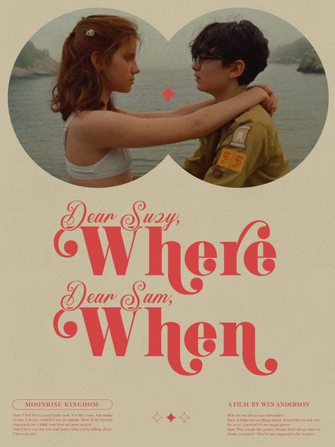 Alternate Film Posters, Wes Anderson Poster Design, Wes Anderson Posters, Moonrise Kingdom Poster, Her Movie Poster, Us Movie Poster, Wes Anderson Movies Posters, Wes Anderson Poster, We Anderson