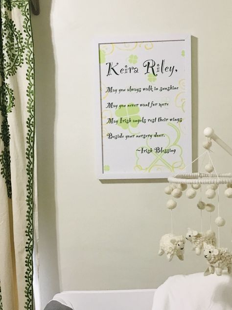 Irish Nursery Theme, Irish Nursery, Lamb Nursery, Irish Baby, Irish Blessing, Themed Nursery, Nursery Inspiration, Nursery Themes, Baby Nursery