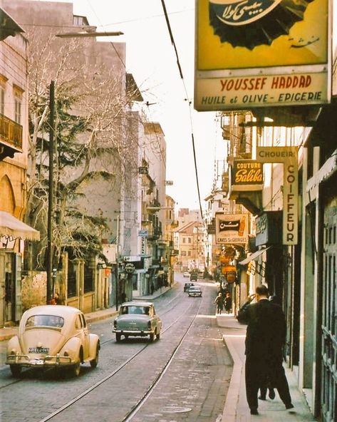 Old Beirut, Lebanon Culture, Arab Core, Mediterranean Aesthetic, Arab Culture, Arab World, Beirut Lebanon, Beirut, Vintage Pictures