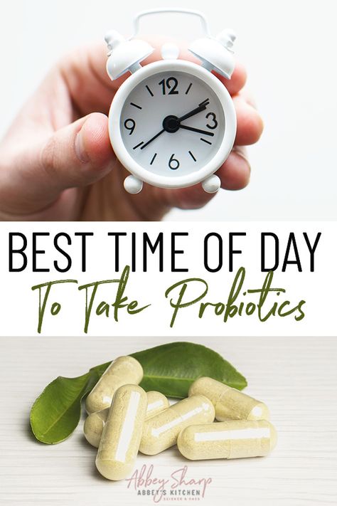 We discuss the best time to take probiotics to reap the most benefits of these healthy gut bacteria. Prebiotic And Probiotic Foods List, Probiotic Benefits, Happy Gut, Stomach Ulcers, Nutrition Articles, Probiotic Foods, Gut Bacteria, Intuitive Eating, Time Of Day