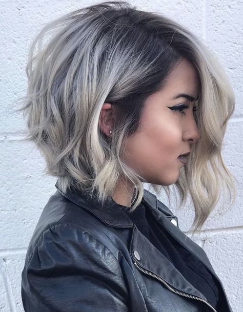 Hair Color Unique, Medium Bob Hairstyles, Cool Short Hairstyles, Lob Hairstyle, Hair Styles 2017, Sopot, Best Short Haircuts, Short Hair Styles For Round Faces, Short Hair Color