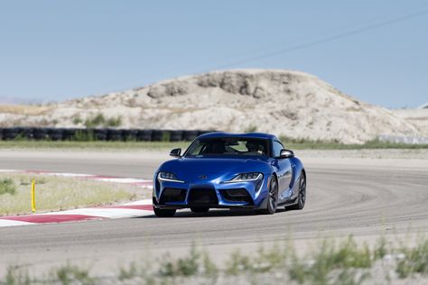 2023 Toyota GR Supra 3.0 Premium MT (Color: Stratosphere Blue) Front Wallpapers (20) - NewCarCars New Car Wallpaper, Toyota Gr Supra, High Resolution Wallpapers, Future Car, Manual Transmission, Car Wallpapers, Car Ins, Sport Cars, Sports Cars