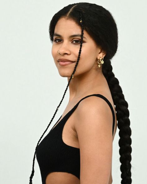 Zazie Beetz Photoshoot, White Panther, Ella Mai, Hair References, Zazie Beetz, Beautiful Black Hair, Black Celebrities, Princess Jasmine, Hair St