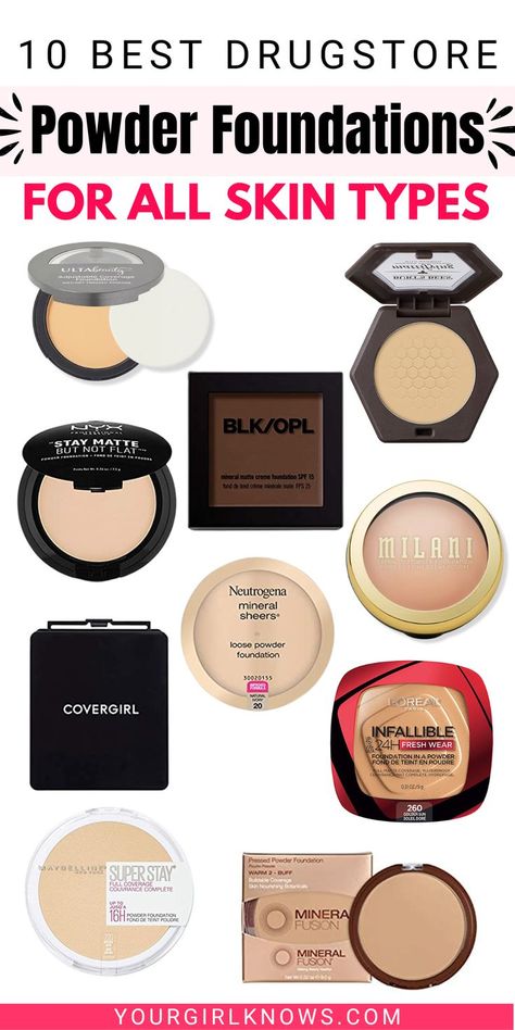 Need to look flawless without spending a fortune? Check out our top 10 list of the best drugstore powder foundations that won't break the bank! Shop smart and get the perfect post-makeup look you are after today! Powder Foundation For Oily Skin, Foundation For Aging Skin, Drugstore Powder Foundation, Best Drugstore Powder, Drugstore Powder, Best Powder Foundation, Best Drugstore Concealer, Best Drugstore Mascara, Fall Makeup Trend